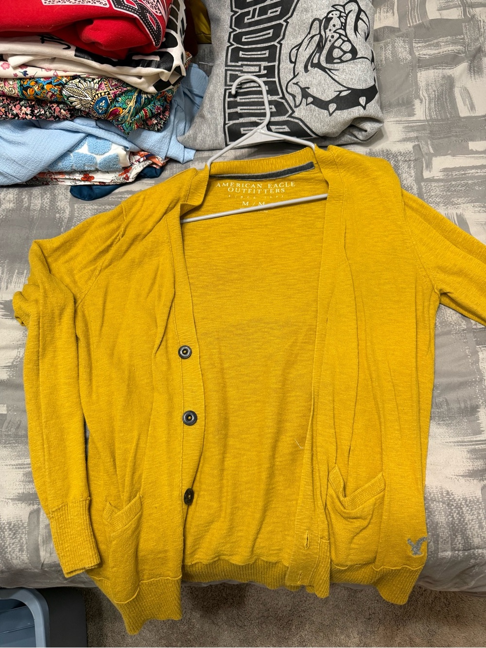 American Eagle Outfitters Mustard Yellow Women's Cardigan
